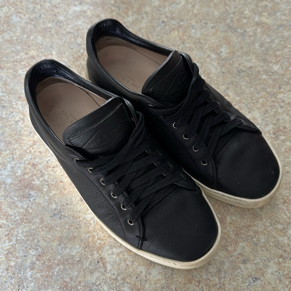 Black Leather Kent Sneakers